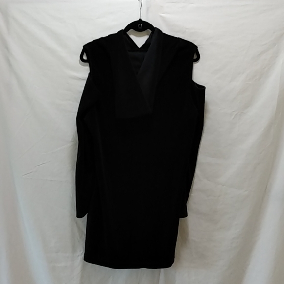 NY & C New York & Company Velour cold shoulder long hoodie large - Picture 5 of 8